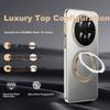 Rotating StandPhone Case for Huawei Mate70 Pro, Full Protection Lens, Ultra-Thin Shockproof - Golden Silk Silver Patter