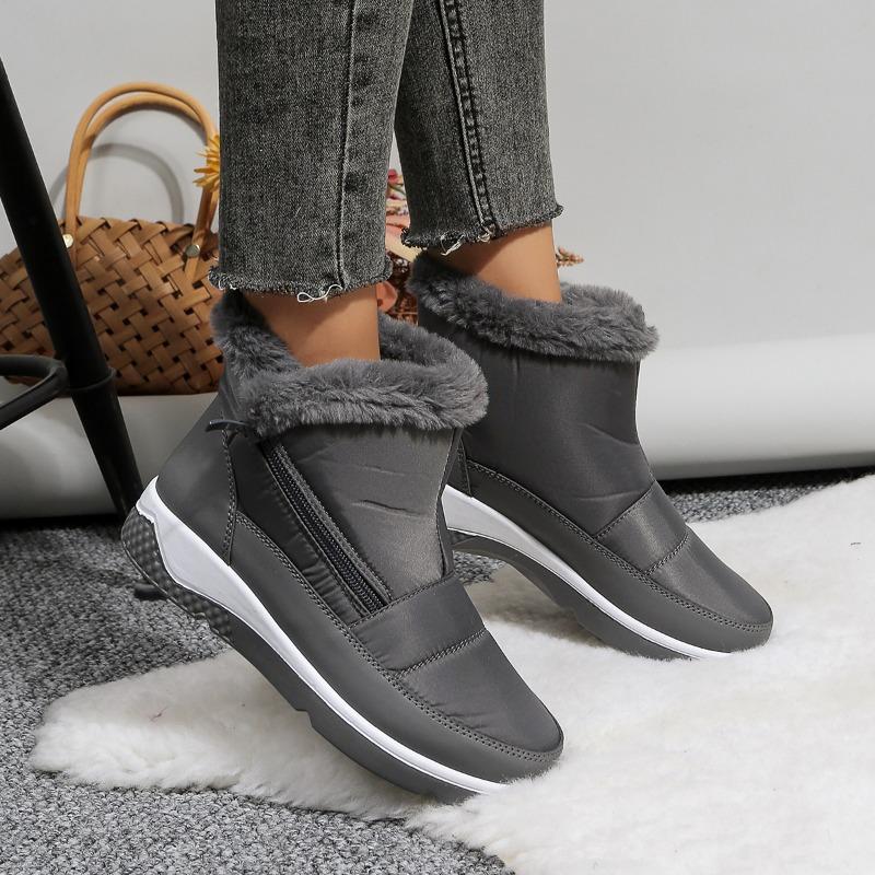 Модные женские ботинки на платформе 2024 года, зимняя теплая плюшевая женская обувь, водонепроницаемые нескользящие зимние ботинки для женщин, Zapatos De Mujer