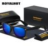 Royalhot Мужчины Женщины Поляризованные Ретро Солнцезащитные Очки В Квадратной Оправе Солнцезащитные Очки Для Вождения Оттенки Oculos Masculino