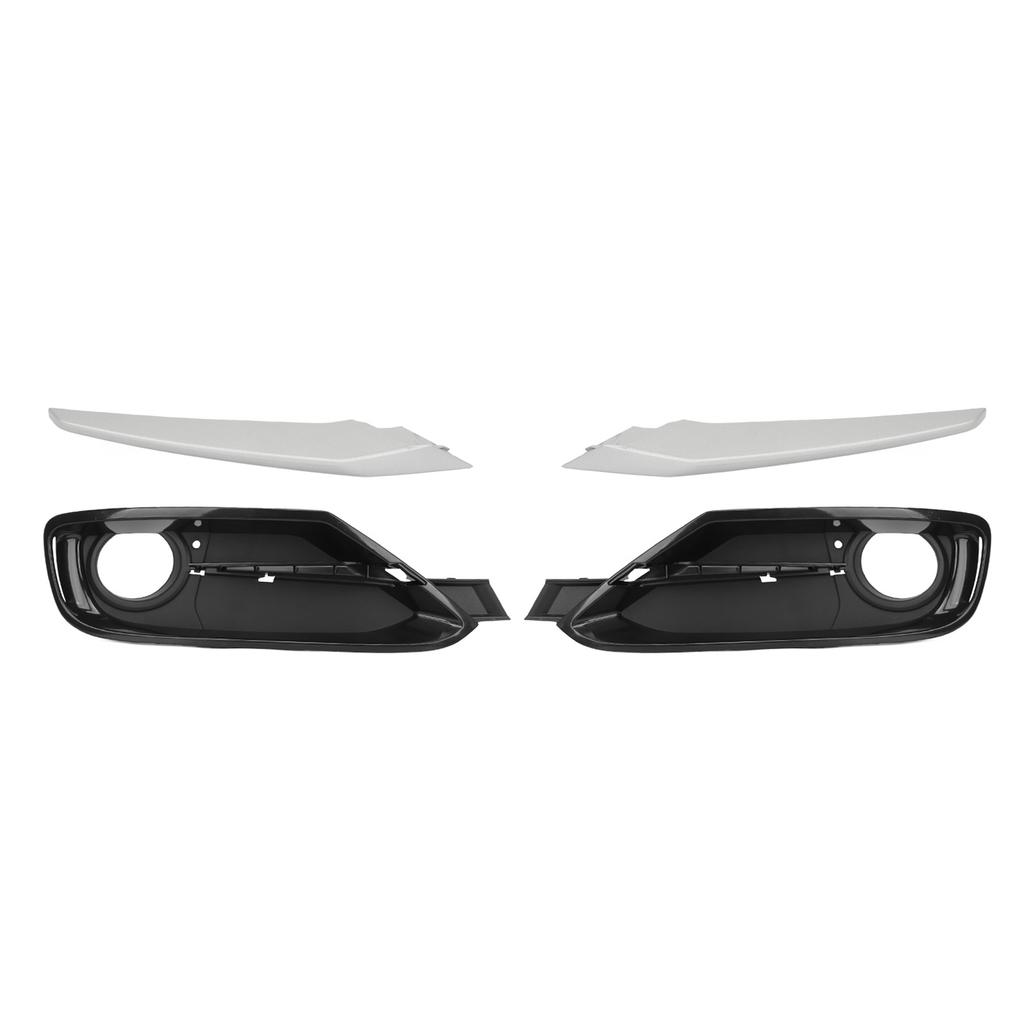 4Pcs Front Bumper Fog Light Grille Trim 51117293105 Fog Light Grille Trim Cover for 3 Series F30