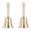 GOODCHI Hand Bells, Hand-Mounted Brass Dinner Bells, Durable for Restaurants, Food Service, Festivals, and More, Percussion Instruments, Call Bells