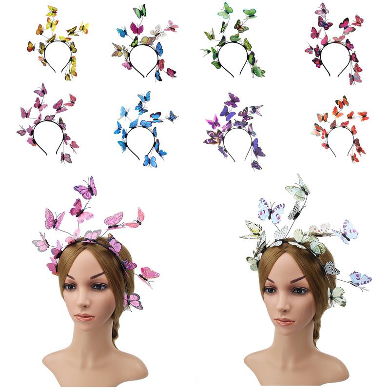 Coucoland Бабочка Очарование Шляпа Монарх Бабочка Оголовье Корона Чаепитие Хэллоуин Костюм Головной Убор