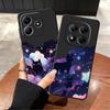 Чехол для телефона для Xiaomi Redmi Note 14 11S 14C A1 A2 A3 12 11 Pro 13 Pro Plus 9 8 7 12C 13C A4 A5 K40 K80 10 12S Черный Кот