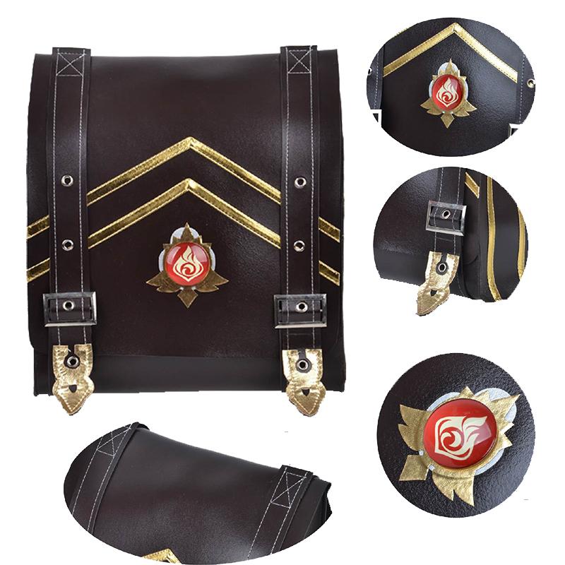 Игра Klee Косплей Костюм Аниме Лоли Красное Милое Платье Носок Парик Карнавальный Рюкзак Хэллоуин Косплей Костюм