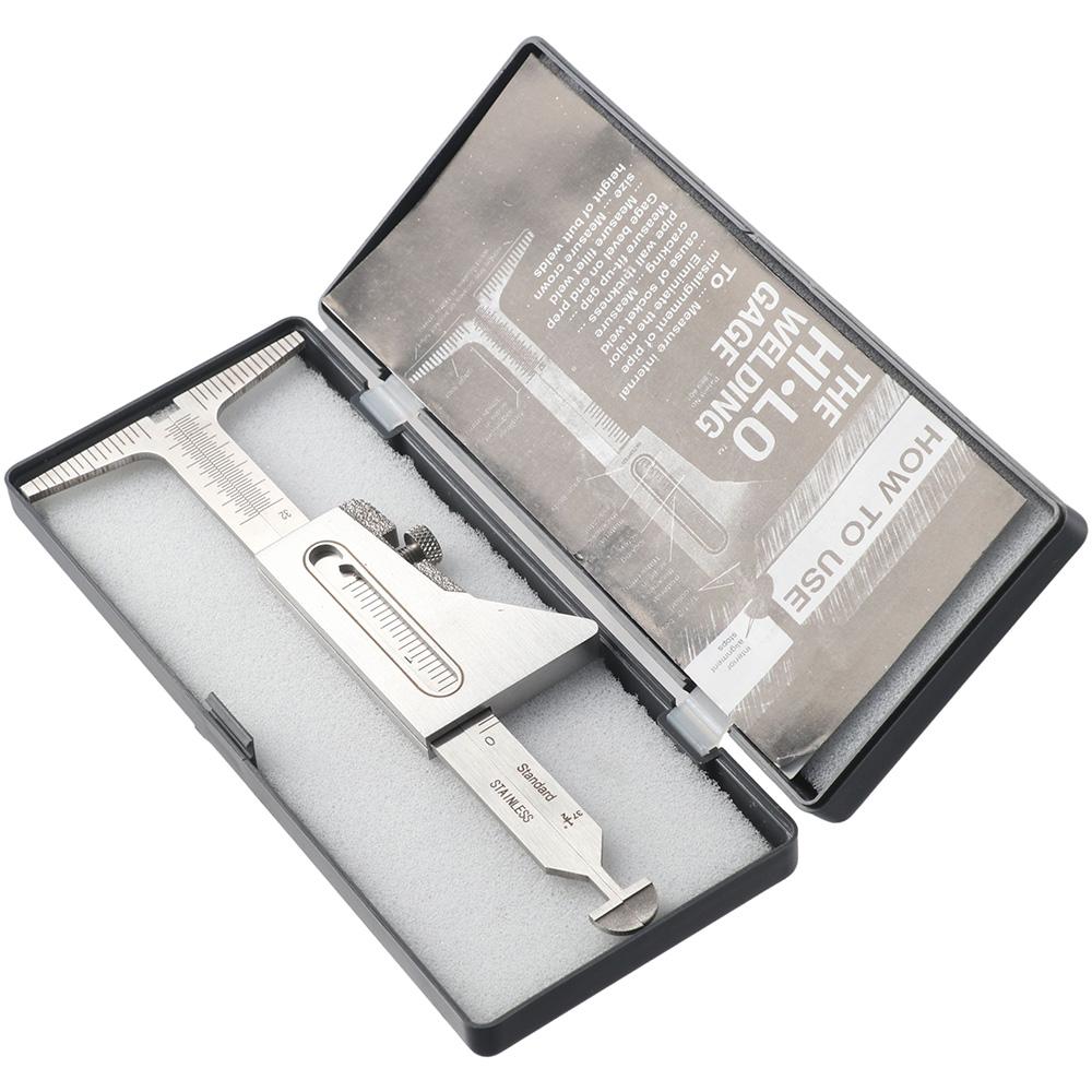 Калибр трубы из нержавеющей стали Дюймовый и метрический калибр Тест локтевого сварщика Осмотр манометра сварного шва