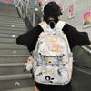 Рюкзак мужской большой вместимости рюкзак с граффити женский школьный рюкзак для учащихся старших классов средней школы