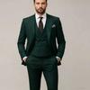Men's Suit with Peak Lapel for Wedding Fashion Suits Formal Business Suits 3 Pieces Blazer Double Breasted Vest and Pants Set