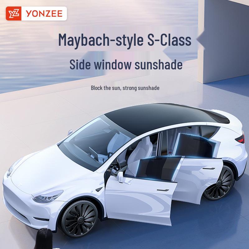 Sunshade Umbrella for Tesla Model Y Refreshed - Side Window Sun Protection & Interior Accessory