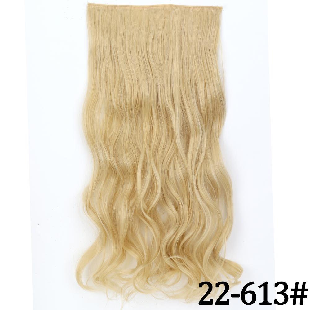 MERISIHAIR Длинные волнистые синтетические волокна 22 дюйма 5 зажимов для наращивания волос Волнистые прямые волосы Черный Коричневый Блондинка Повседневная одежда