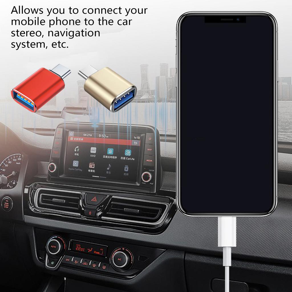Высокоскоростной OTG-адаптер USB C на USB 3.0 с кабелем для зарядки Type-C для быстрой передачи файлов и расширения памяти