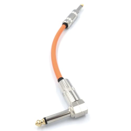 KM sound CANARE Orange GS-6 Patch Cable with L-S Plug, Made in Japan (15cm)