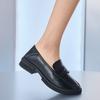 Women Pedal Small Leather Shoes with One Foot, Retro Versatile Style, Light Mouth, Fashionable and Simple, Soft Bottom and Soft Surface