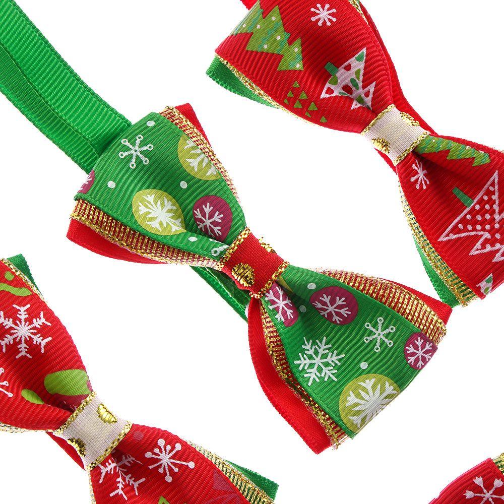 Party Decor Grooming Adjustable Bowknot Collar Dog Bow Tie Pet Christmas Necktie Cat Choker