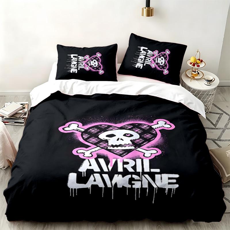 Avril Lavigne 3pc set Perfect for bedroom use Comfortable bedding set includes a duvet cover and two pillowcases Ideal birthday or Christmas gift