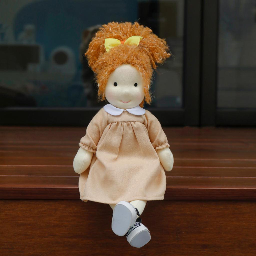 BlissfulPixie Waldorf Doll, Handmade Ada Doll, 30cm, Soft, Cute Plush Girl Doll, Perfect for Kids