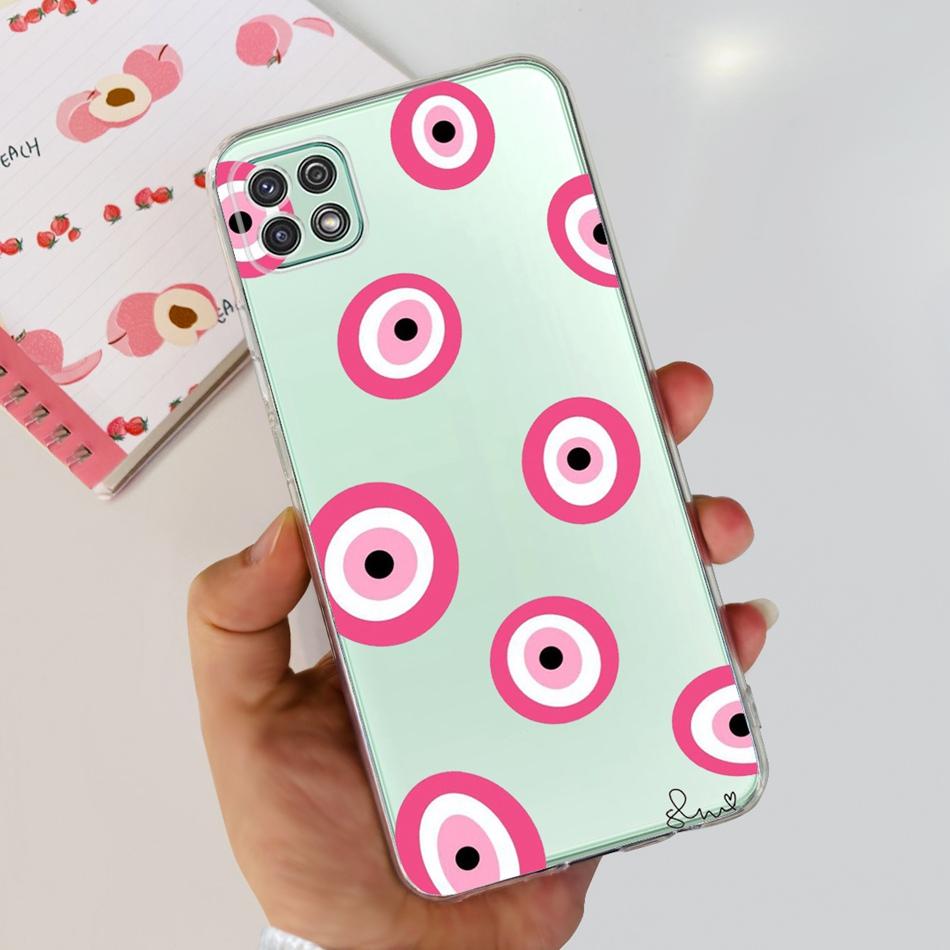 Стильный чехол для телефона Samsung Galaxy A22 5G A22S A22 4G Прозрачный ТПУ Мягкий силиконовый задний чехол для Samsung A22 A225F A226B