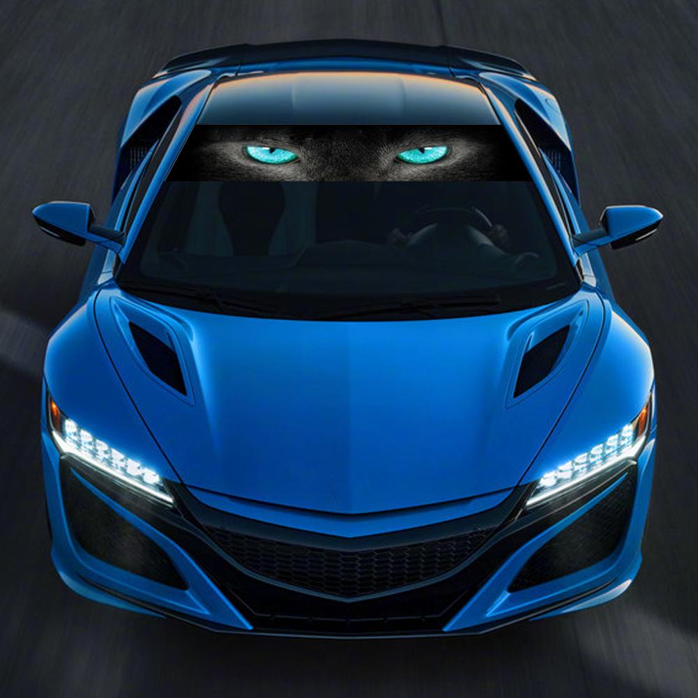 Переднее лобовое стекло автомобиля, 3D наклейки, передняя и задняя шестерня, декоративные солнцезащитные наклейки, декоративные наклейки для автомобиля