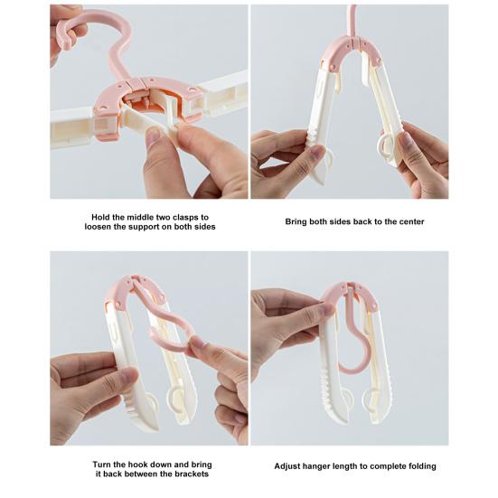 Удобная вешалка для одежды с двойным крючком, немаркирующая вешалка для сухой одежды, не оставляющая следов, дорожные принадлежности, крючок для одежды