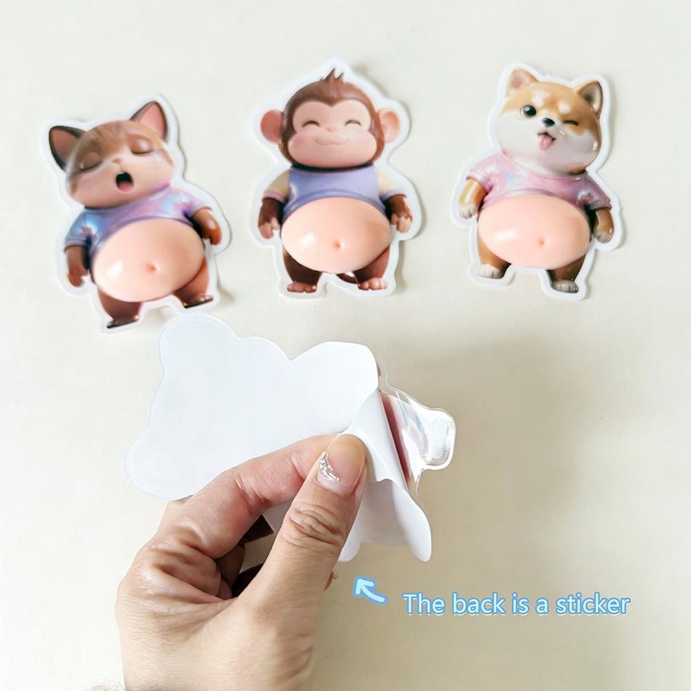 1/30Pcs 3D Cute Puppy Sticker Squeezeable Shiba Inu Phone Case Decoration Children'S Birthday Party Favor Festival Supplies