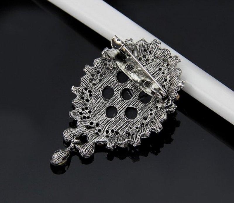 Винтажная брошь-подвеска для женщин в викторианском стиле с кристаллами для свадебной вечеринки ARI