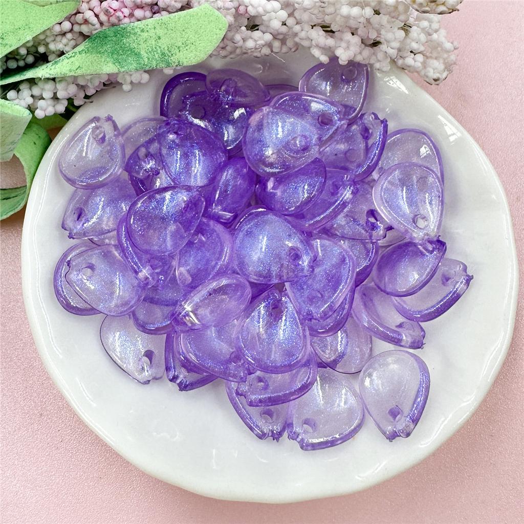 Necklace Jewelry Making DIY Earrings Jewelry Accessories 100PCS Petal Bracelets Fashion 10.8*12.2mm Water Drop Acrylic Loose Beads