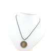 Stones and Minerals. Luxembourg 2½ Gulden Juliana Coin Necklace . Black Cord.