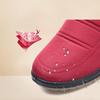 Зимняя обувь Женская Водонепроницаемые Снежные ботинки Теплые Плюшевые Женские Ботильоны на щиколотке Плоские Нескользящие Черные Синие Красные Большой размер 42