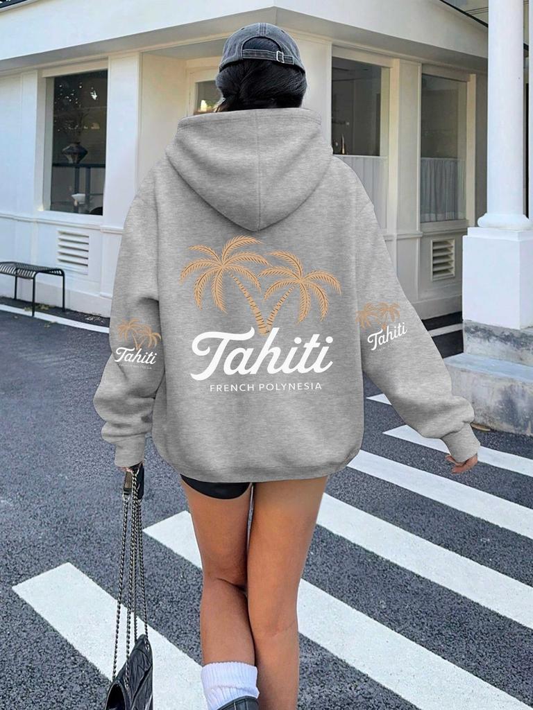 Винтажный постер Таити Французская Полинезия женские худи