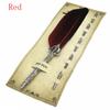 European Gift Box Calligraphy  Scuba Dive Writing English Calligraphy Feather Pen Vintage Quill