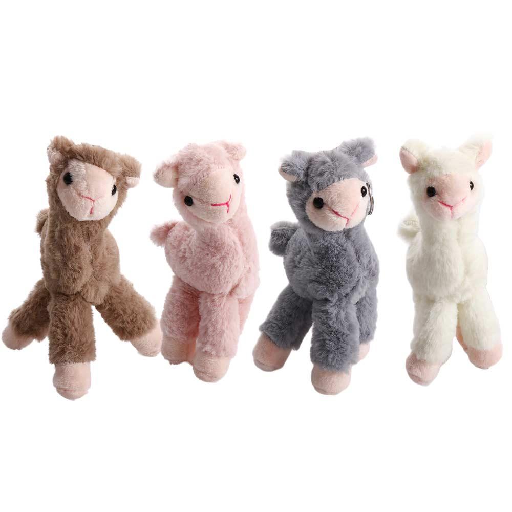 Plush Doll Pendant Kids Gift Sheep Key Ring Animal Keyring Stuffed Toy Keychain Alpaca Keychain