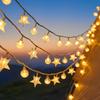 USB-Powered LED String Lights, Wire Lights, Decorative Lights for Indoor and Outdoor Use, Halloween, Christmas, Birthdays, 40 Lights, 6m Long,