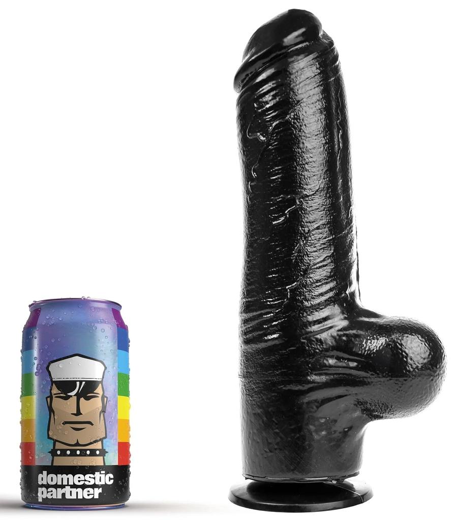 DP89B Funker XL Dildo 18 X 7.3 Cm Black - Domestic Partner - XL Dildos - Width + 6cm