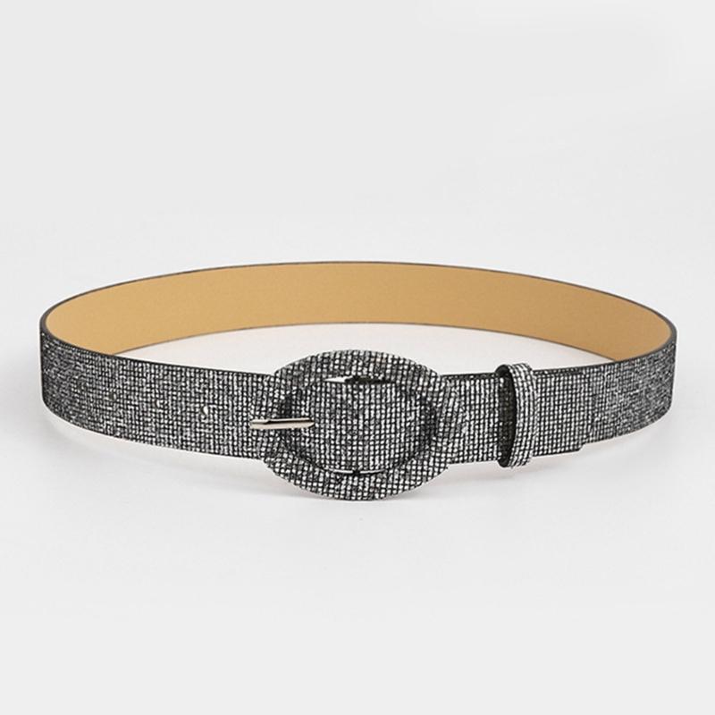 Горячий пояс для девочек с блестящими блестками для платья, пальто, джинсовый пояс, широкий пояс в стиле Харадзюку с блестками, женский деловой пояс
