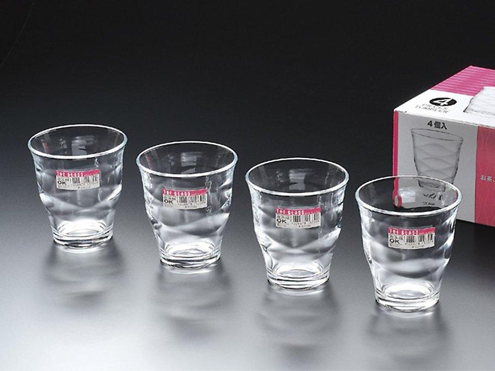 Стеклянный стакан Toyo Sasaki The Glass 305 мл, сделано в Японии, можно мыть в посудомоечной машине, набор из 4 шт. MZP-59105-4