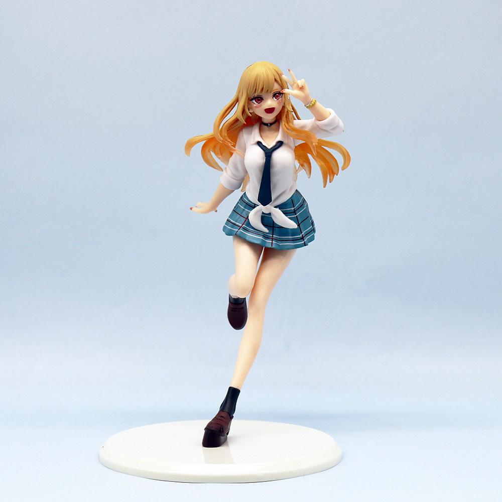 New Anime My Dress-Up Darling Kitagawa Marin Liz Desktop Cute School Uniform Model PVC Action Figure Collectible Toy Gift