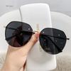 Oval Frameless Retro Sunglasses Mirror Women Uv400 High Quality Small Glasses Male Rimless Driving Sun Glasses Rimless