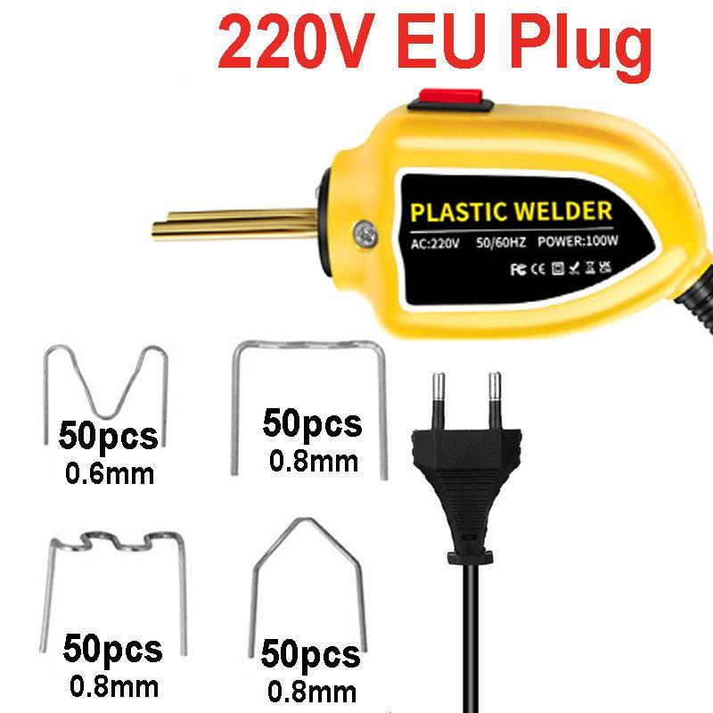 100 Вт Сварочный мини-степлер для пластика, сварочный пистолет для пластика, комплект для ремонта автомобильного бампера, инструменты
