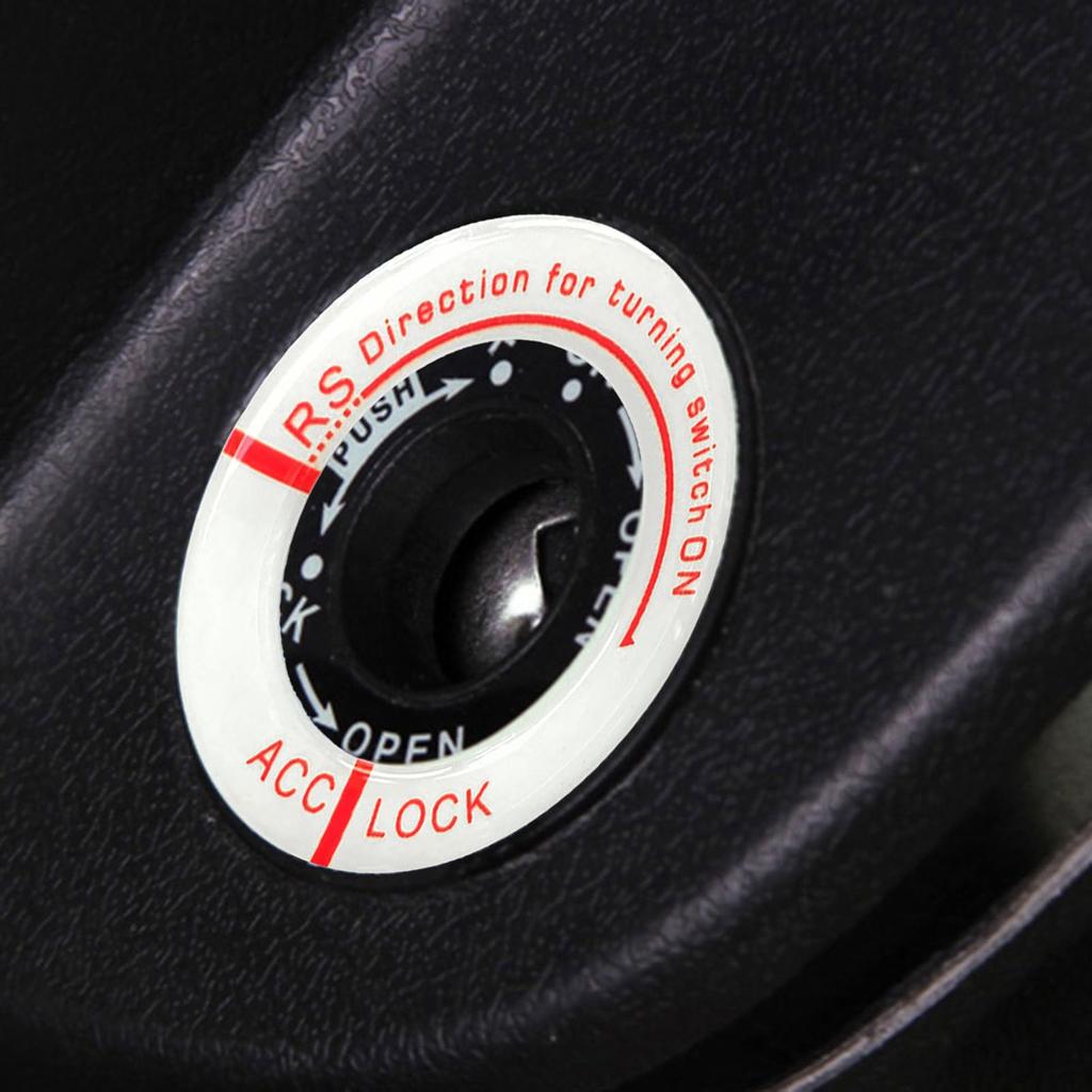 Car Keyhole Sticker,Key Holder Luminous Sticker 3D Luminous Ignition Cover Car Decal Personalization Decoration