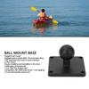 1 Inch Ball Mount Base Aluminum Alloy AMPS Square Plate Ball Mount Adapter Plate  for Kayaks