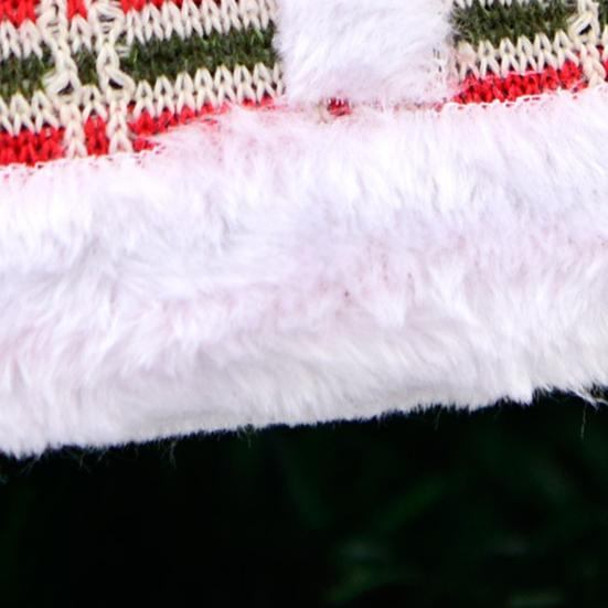 Christmas Tree Ornaments Buffalo Plaid Stocking Sweater Hat Hanging Decoration for Holiday Tree Home Decor