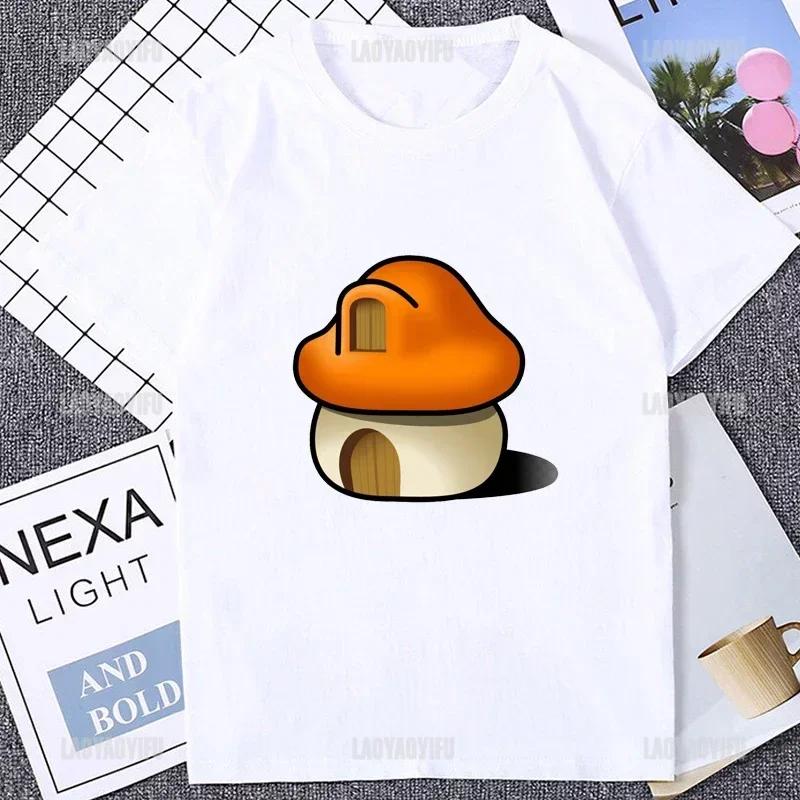 Harajuku MapleStory Kawaii Funny Printed TShirts Buddy Personalize Male T Shirt Korea Style Hot Game Fans Otaku Clothing Hipster