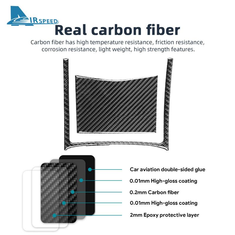 Real Soft Carbon Fiber Sticker For Nissan Rogue 2014 2015 2016 2017 2018 LHD RHD Car Central Control Storage Box Panel