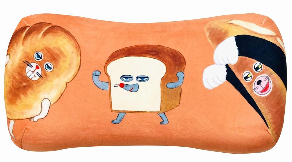 MORIPiLO Pan Robo подушка с эффектом памяти 16x33x8 см поддержка талии поддержка спины мягкая игрушка подушка коричневая Morishita 4621500