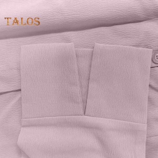 Осенне-весеннее женское платье с тонкой талией и длинными рукавами, однотонное платье с отворотом и v-образным вырезом, однотонное платье макси для свиданий