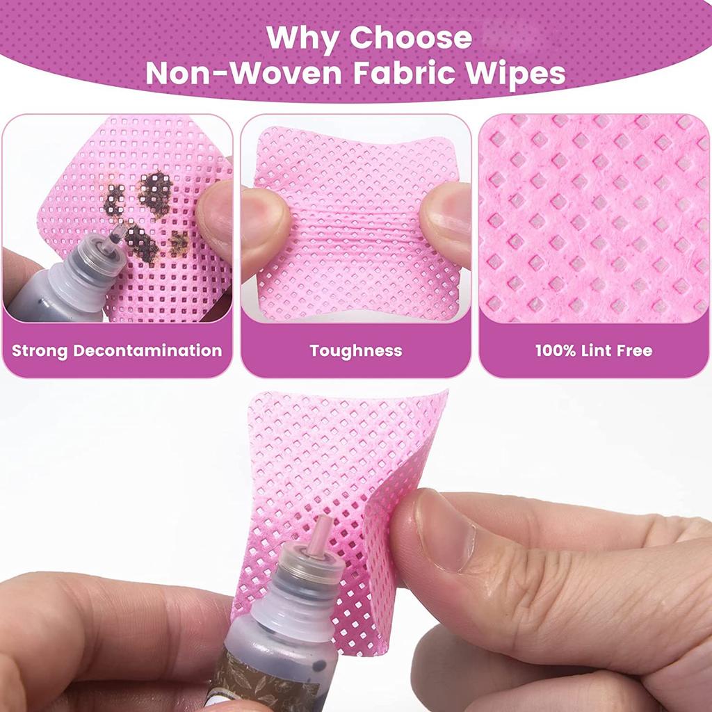 1000pcs Lint-Free Paper Cotton Wipes Eyelash Glue Remover Cleanin Cleaner Pads Lash Extension Bottle Prevent Clogging