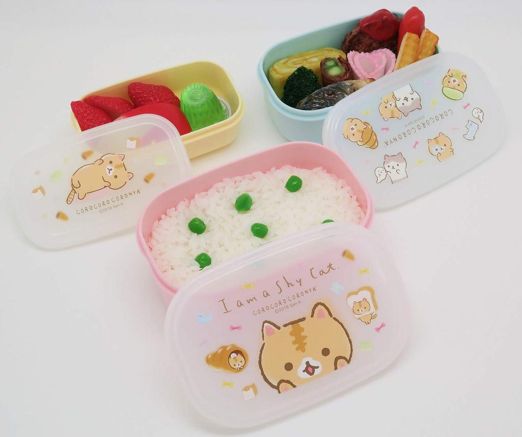 OSK Bento Box x x Height 13 x x Height x x Height Korokoro Cologna Seal Container 3 pieces Pink/Blue/Yellow SP-2=Approx. 11.8 7.1 4cm, SP-3=Approx.