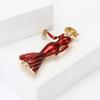 Alloy Enamel Fashion Girl Brooch Temperament Elegant Women'S Suit Cardigan Corsage Jewelry Pin