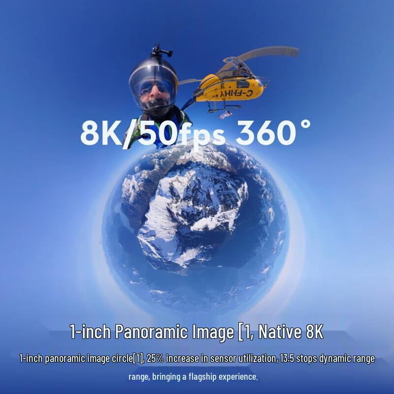 DJI Osmo 360 8K Панорамная экшн-камера Велосипедный комплект заднего вида (Китайская версия)