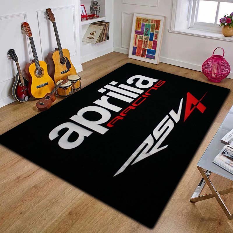 2026 A-Aprilia Racing Car Logo Motorcycle Carpet Rug for Bedroom Living Room Home Sofa Decoration,kids Play Decor Floor Mat Gift