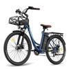 City Electric Bike FAFREES 26" 250W Motor 36V 20.3AH Max Range 200Km Load 120Kg 7 Speed F26 Lasting